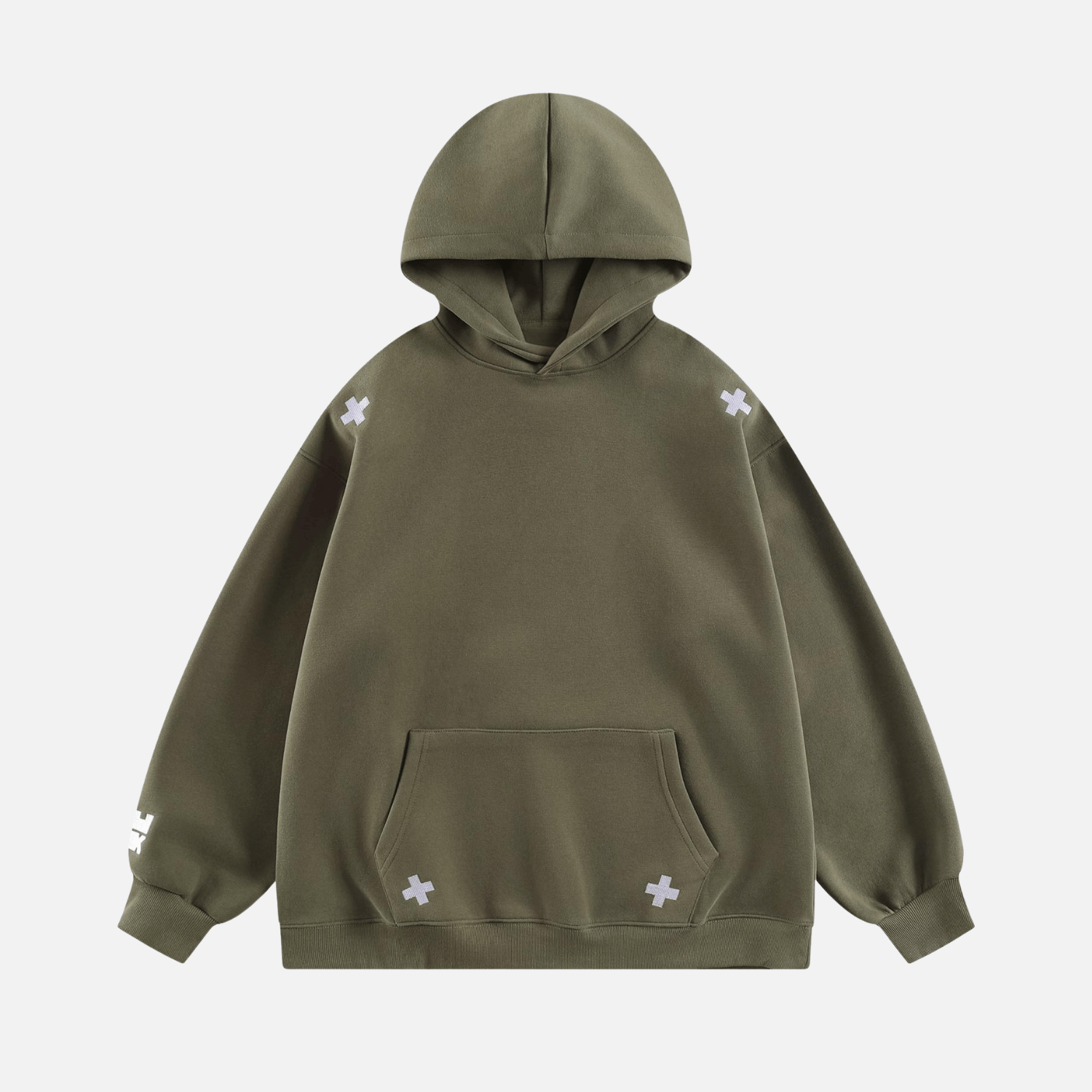 Embroidered Letter Patch Sweatshirt