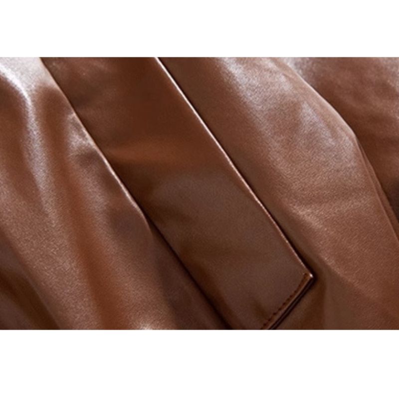 Loose Collar Motorcycle Jacket