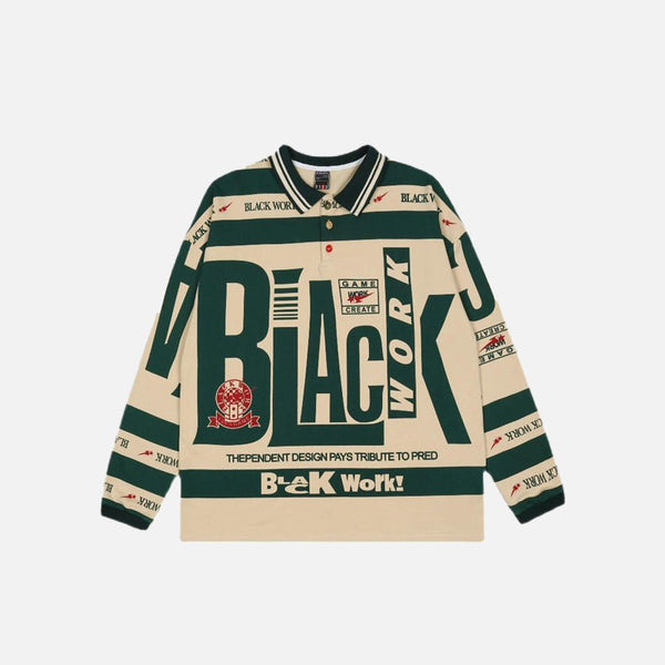 Black Work Polo T-shirt
