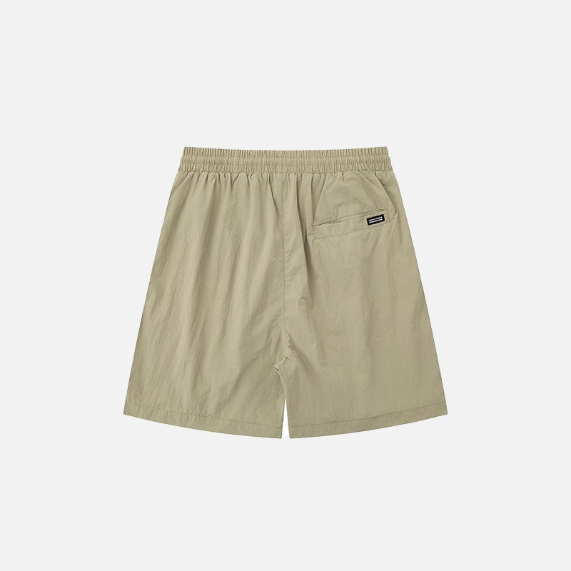 Loose Solid Color Sports Shorts