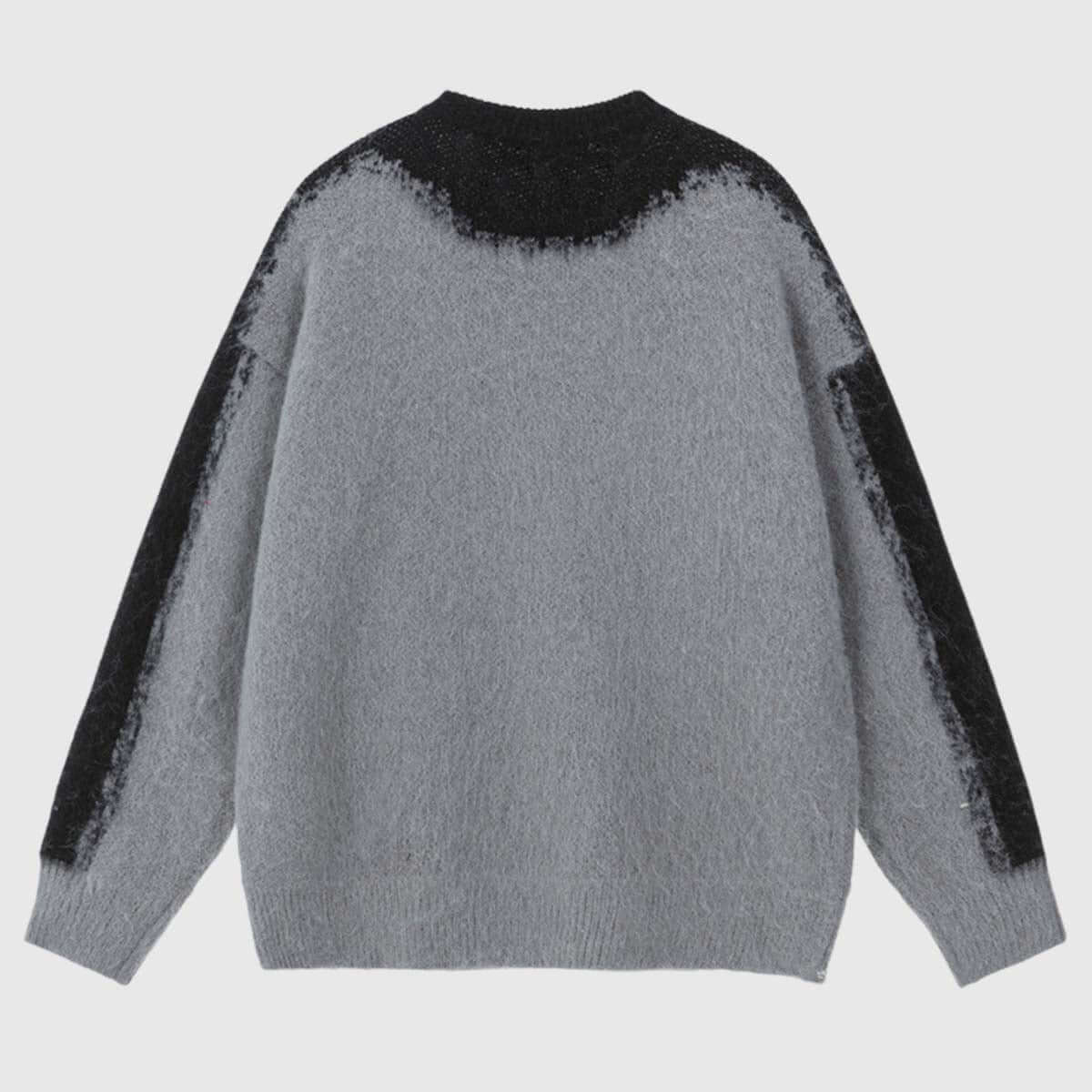 Letter Print Knit Sweater