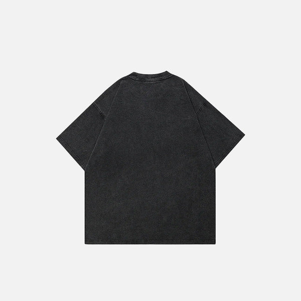Blurring Shadow Print T-shirt