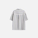 Striped Short-Sleeve Women's Shirt