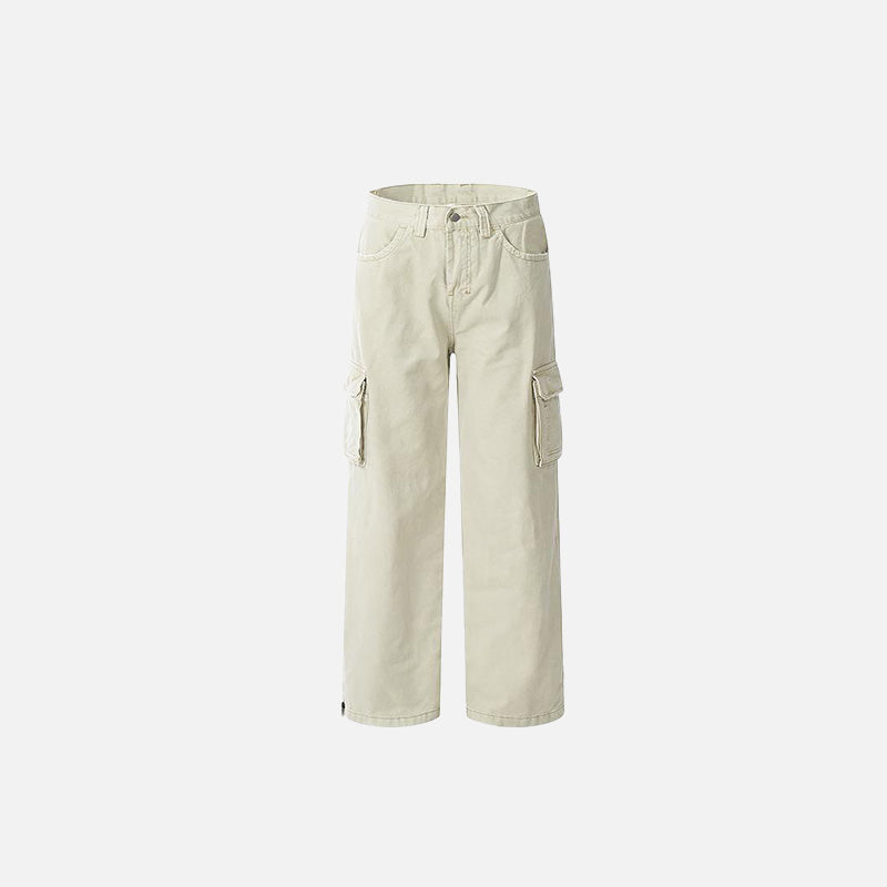 Straight-leg Loose Cargo Pants