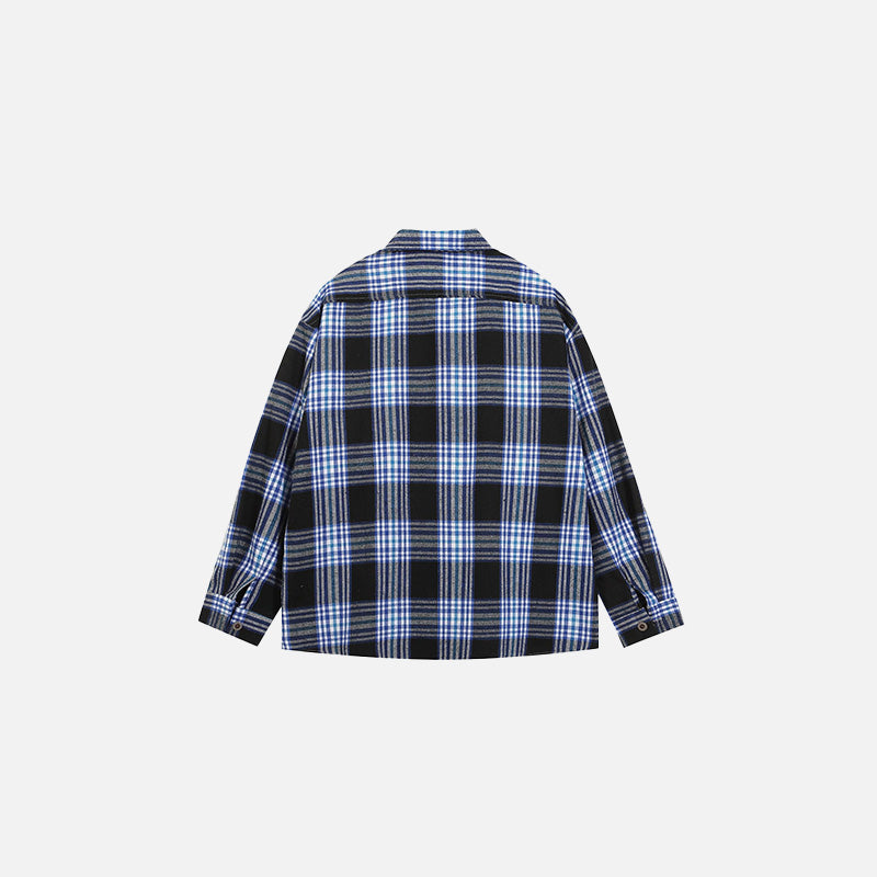Front Pocket Patchwork Shirt