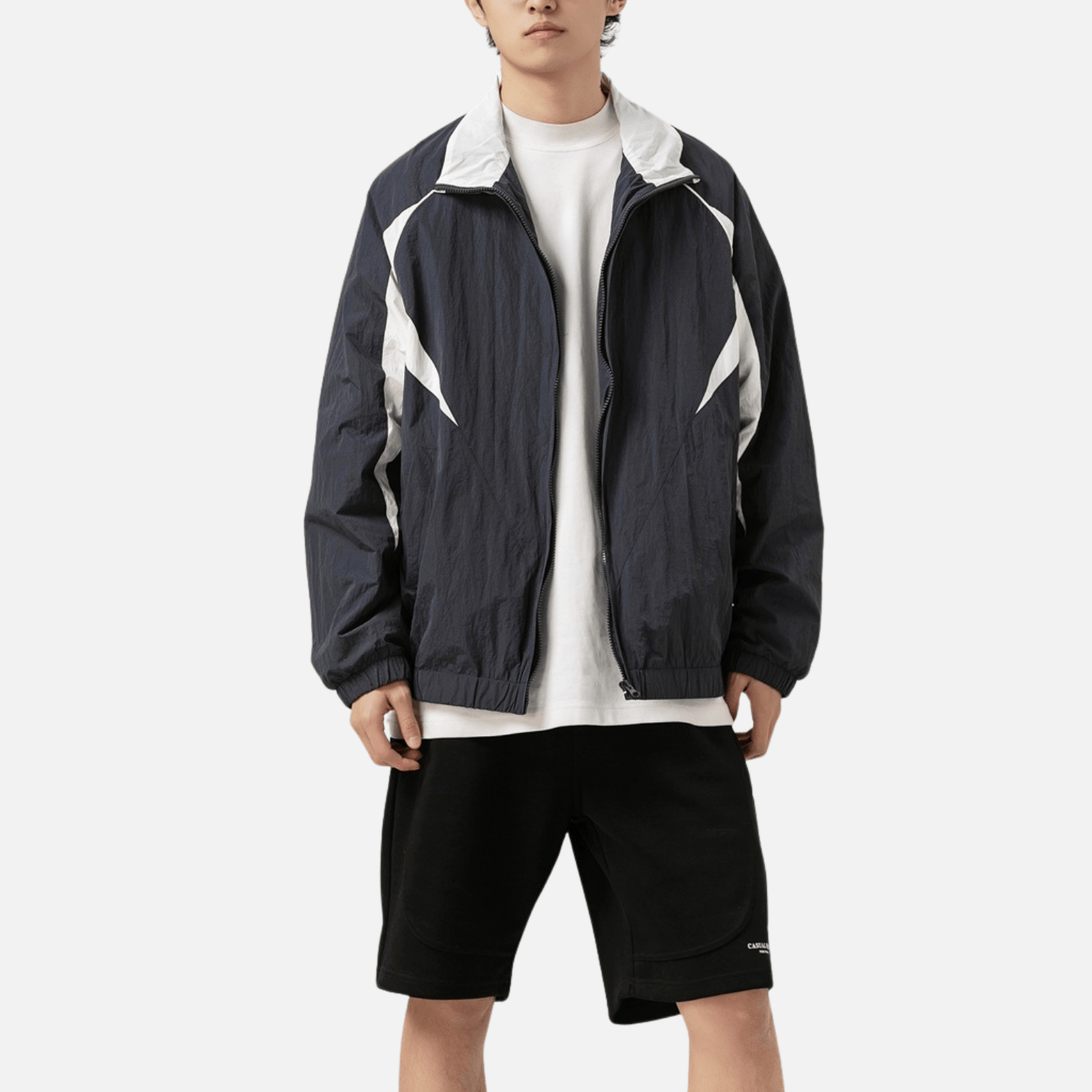 Outdoor Color-Block Zip Jacket