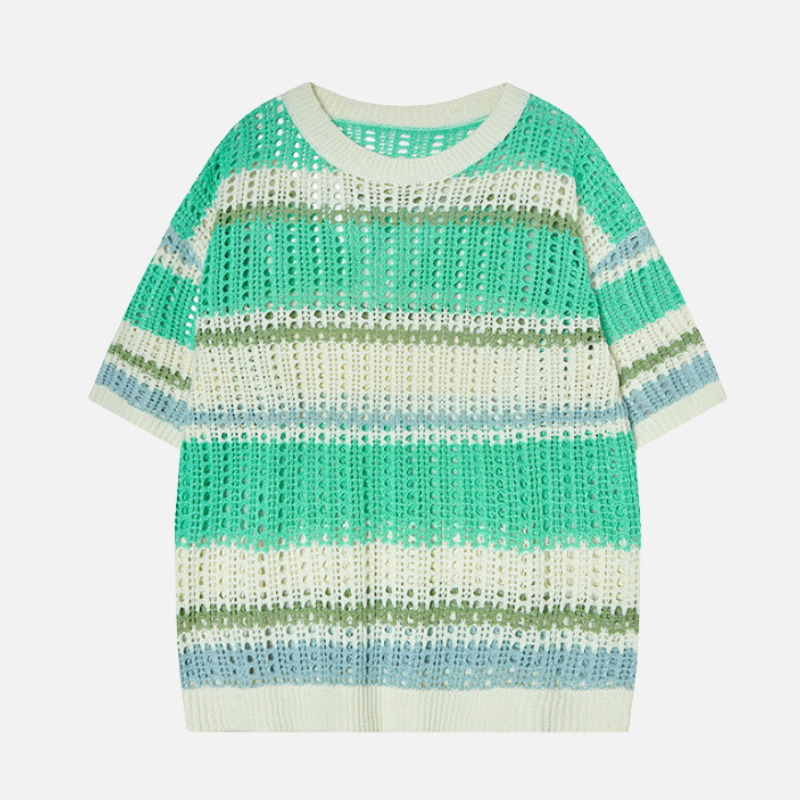 Retro Striped Knit Tee