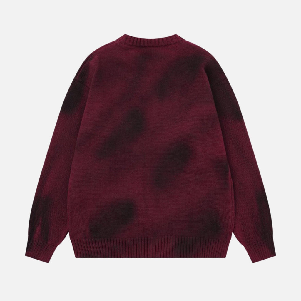 Graffiti Spray Knit Sweater