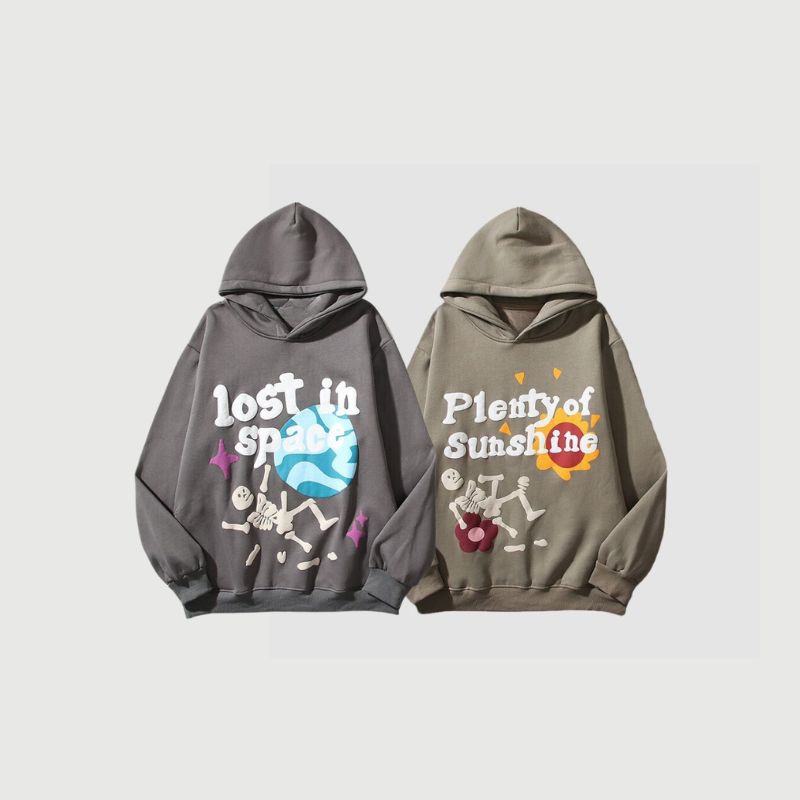 Street Vintage Graffiti Print Hoodies