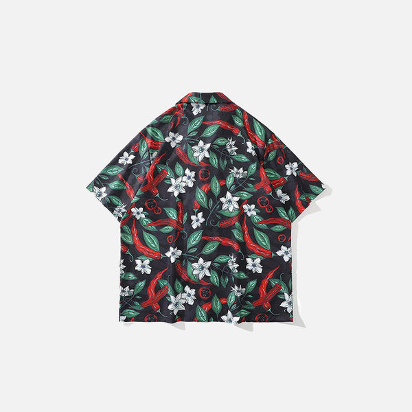 Paprika Leaves Print Shirt