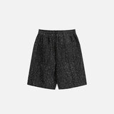 Modern Speckled Drawstring Shorts