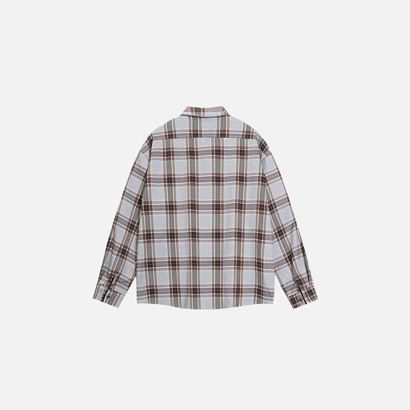Embroidered Plaid Shirt