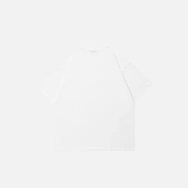 Distorted Portrait Graphic T-shirt