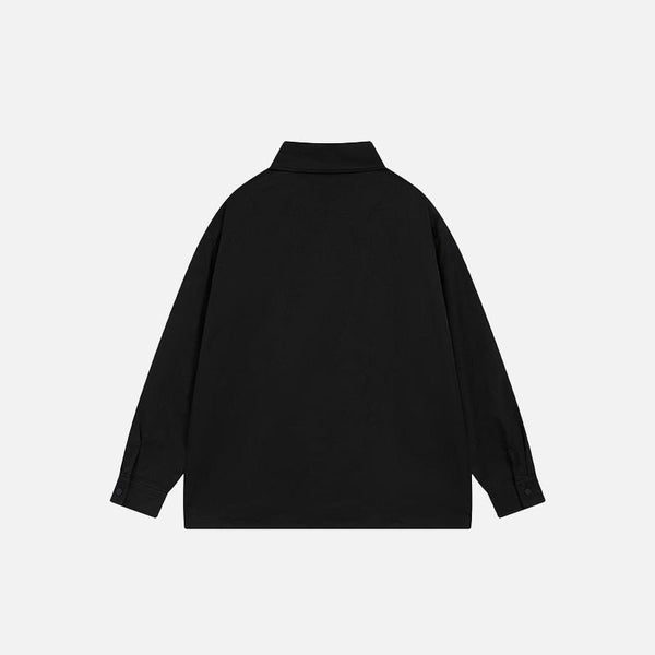 Black Chained Loose Shirt