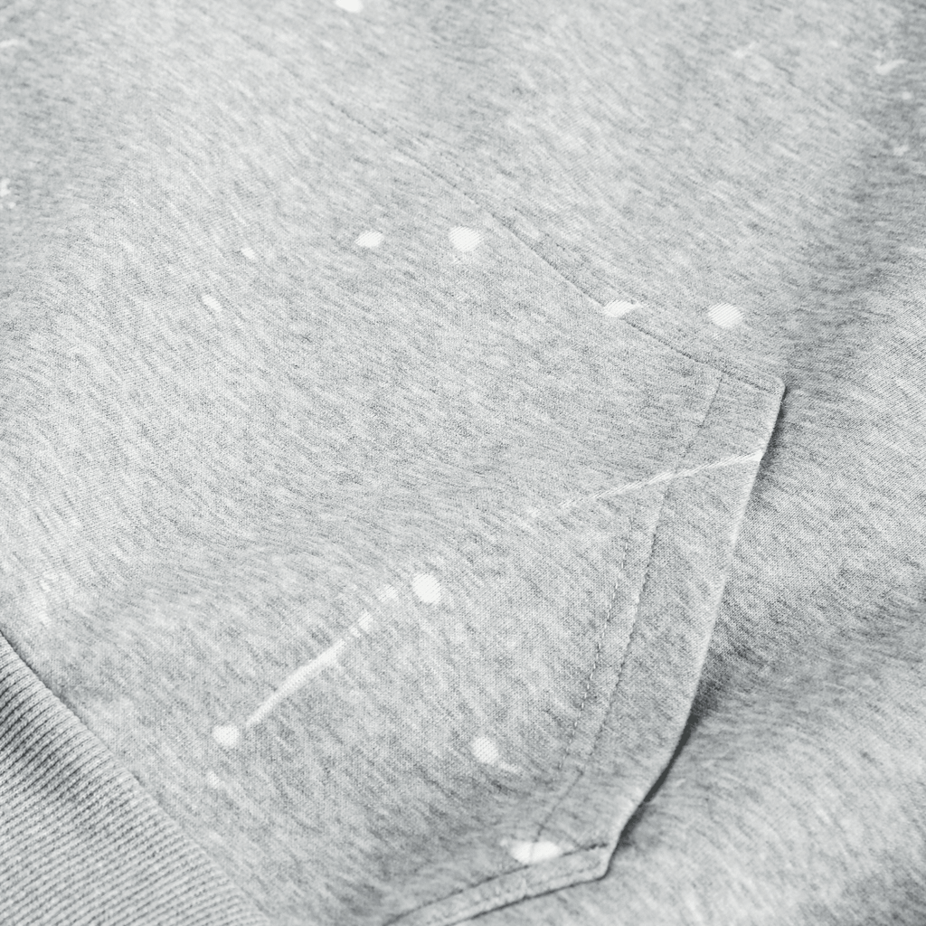 Burnout Half-Zip Stand Collar Sweatshirt