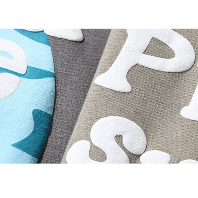 Street Vintage Graffiti Print Hoodies