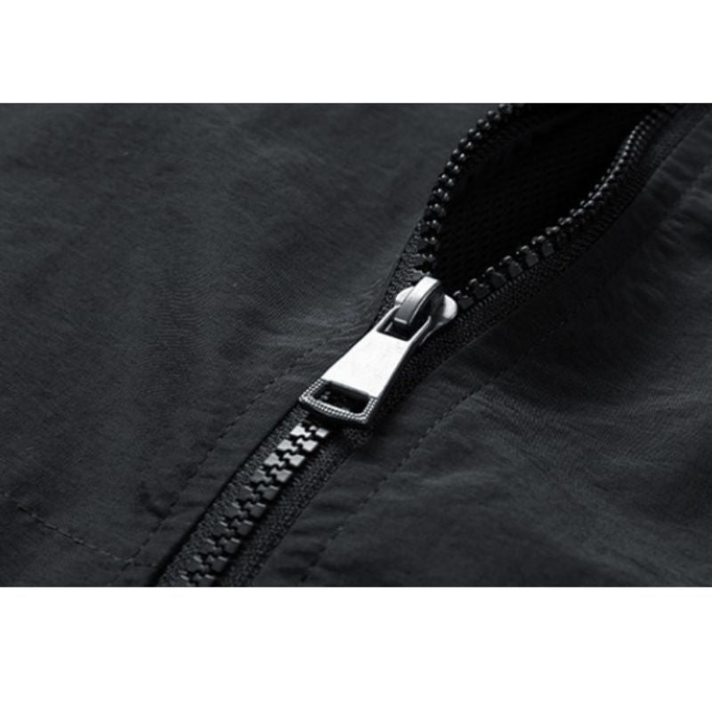 Color-Blocked Baseball Jacket