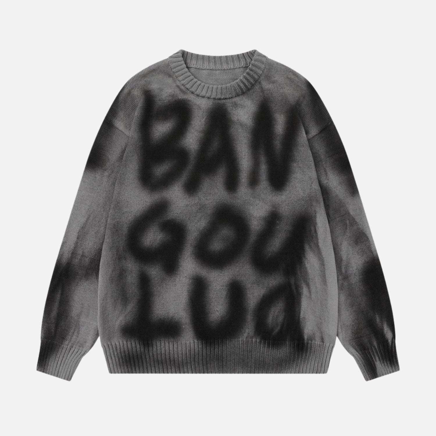 Graffiti Spray Knit Sweater