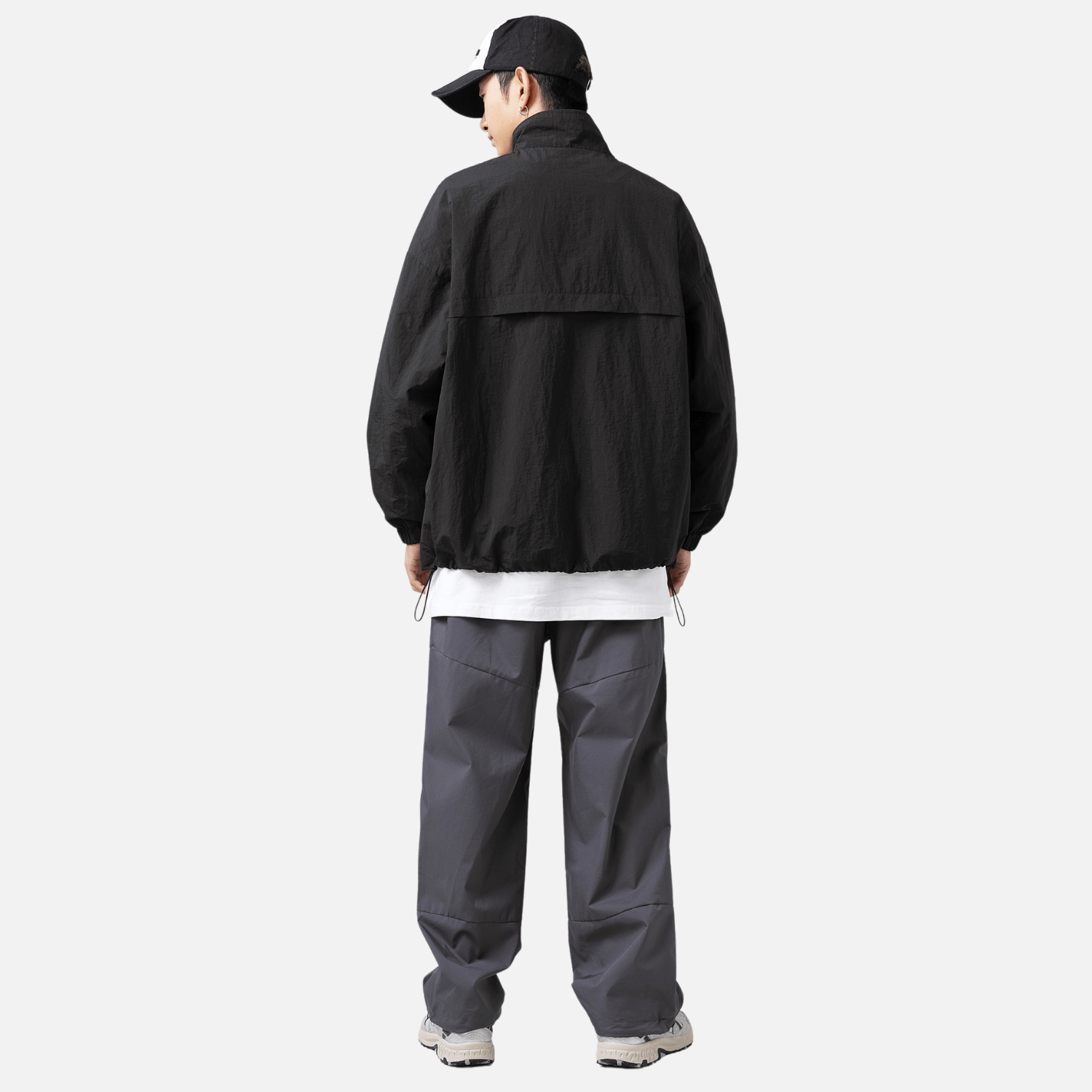 Waterproof Textured Half-Zip Tactical Jacket