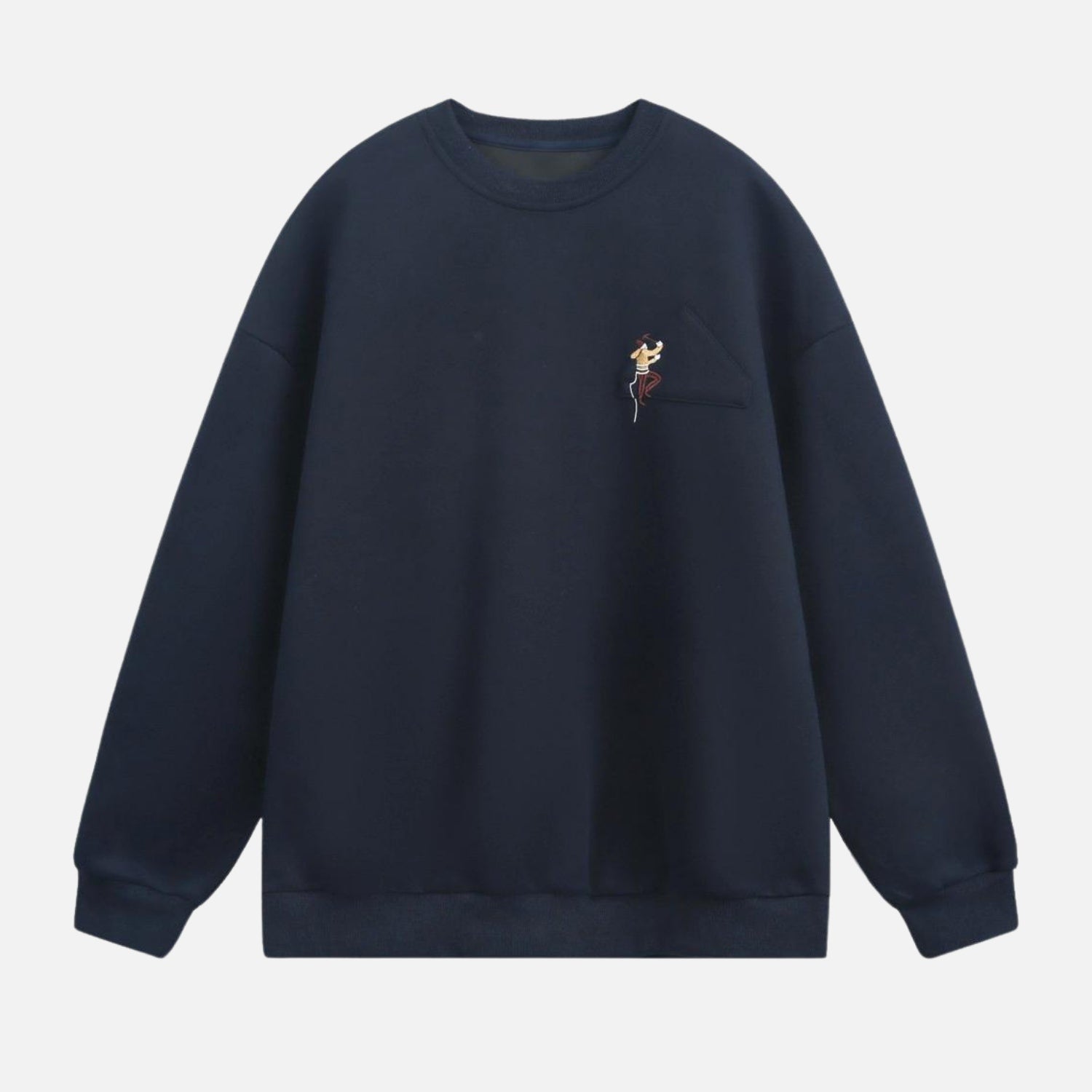 Climbing Embroidery Crewneck Sweatshirt