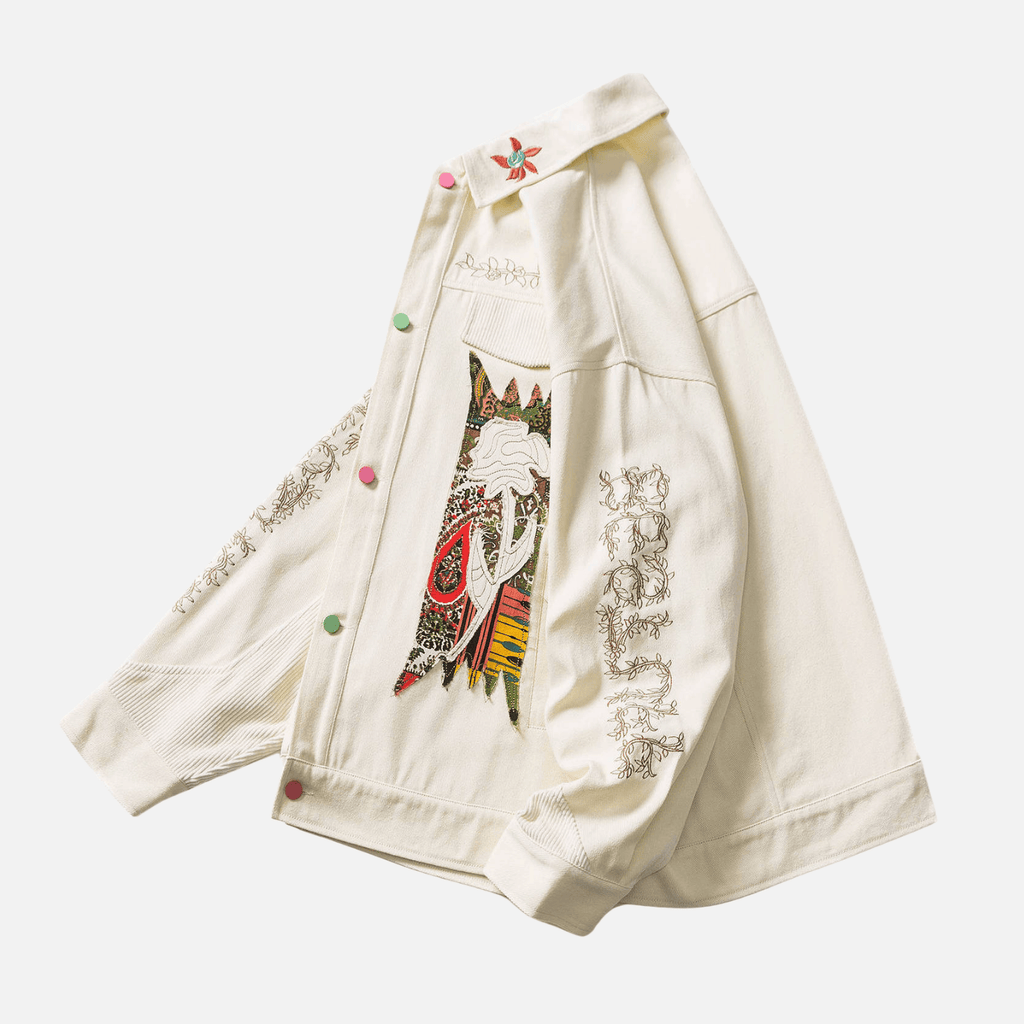 Ethnic Floral Patchwork Jacket