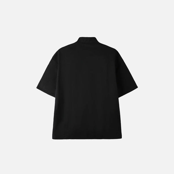 Black Mandarin Women's Shirt