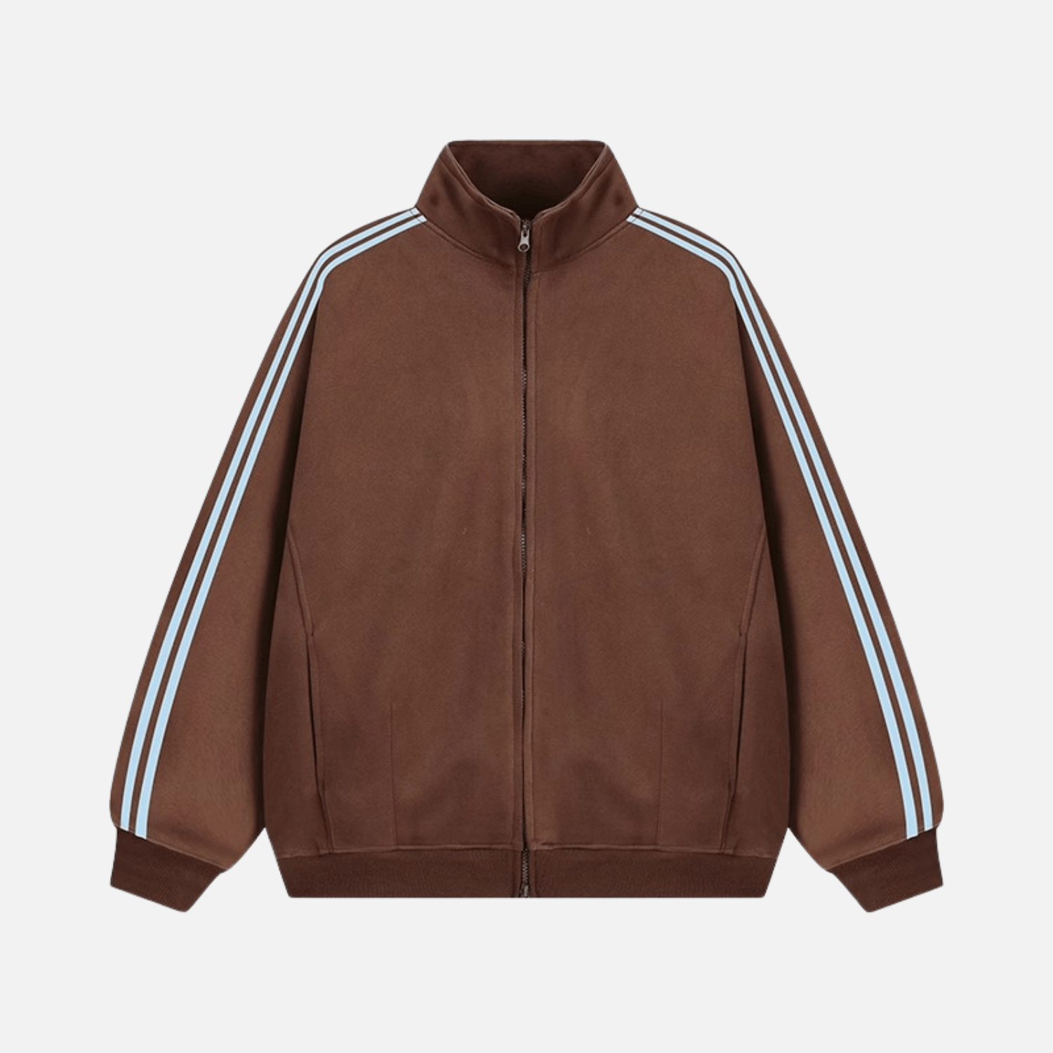 Striped Stand Collar Jacket