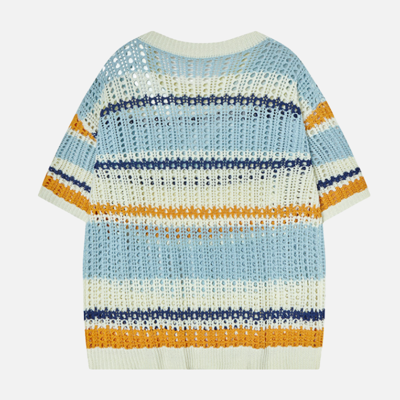 Retro Striped Knit Tee