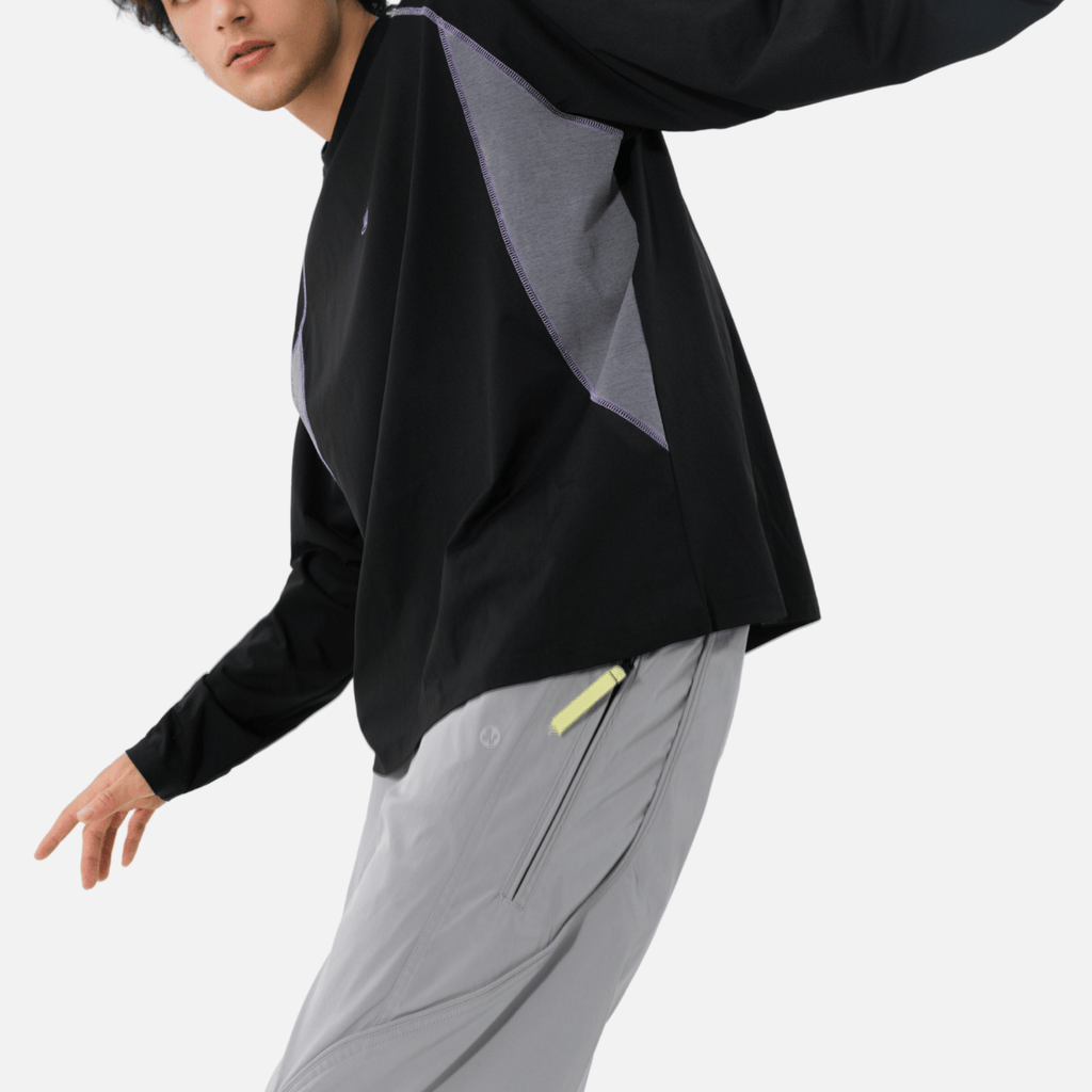 Colorblock Patchwork Long Sleeve T-Shirt
