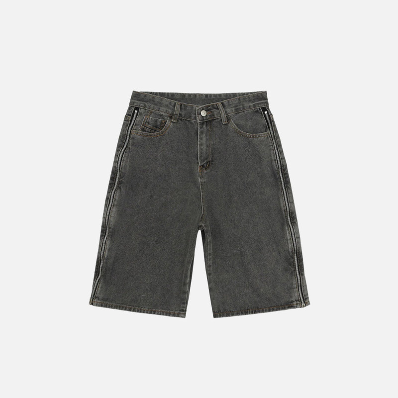 Street Zipper Cargo Shorts