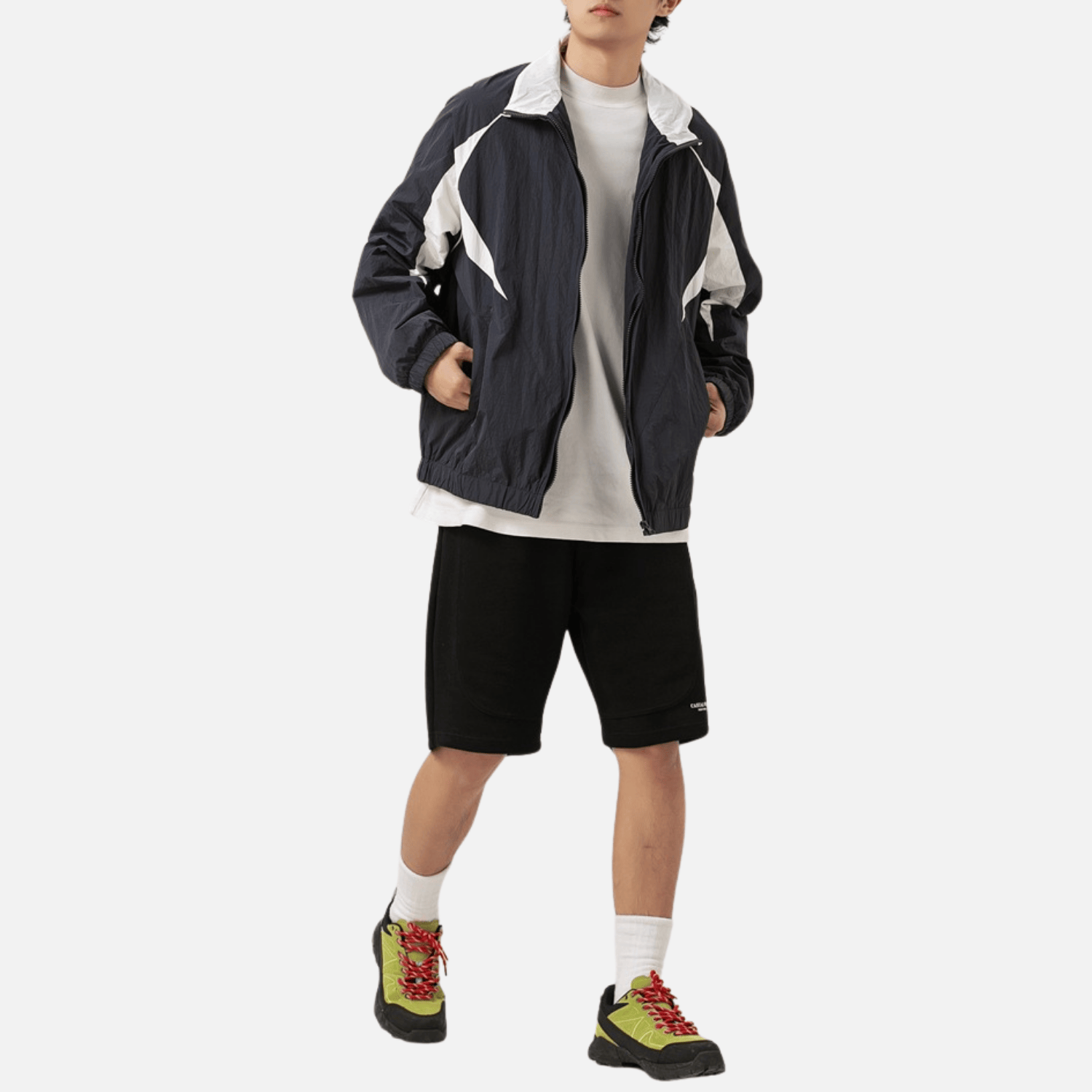 Outdoor Color-Block Zip Jacket