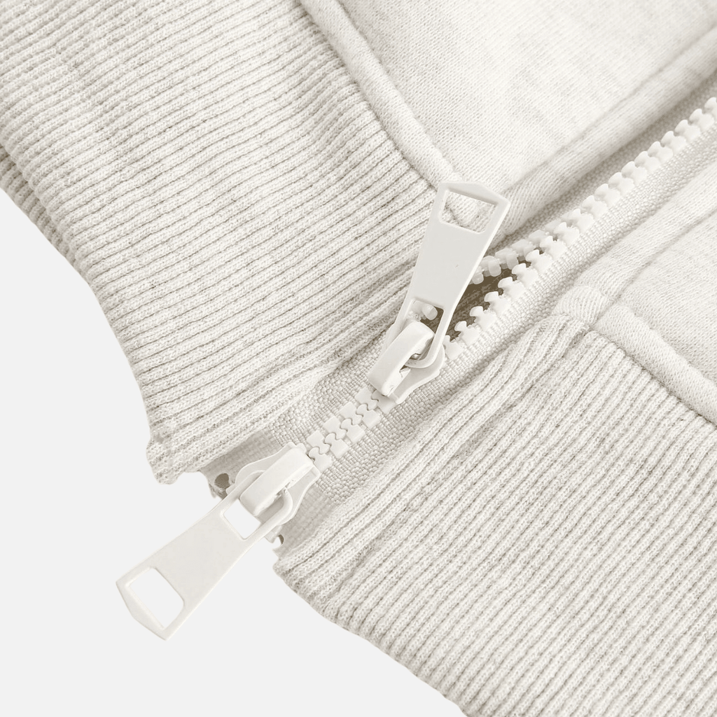 Color-Block Embroidered Stand Collar Jacket