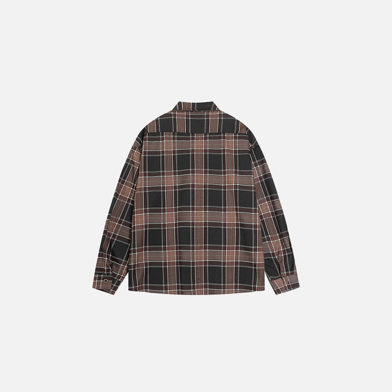 Embroidered Plaid Shirt