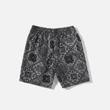 Plaid Elastic-waist Shorts
