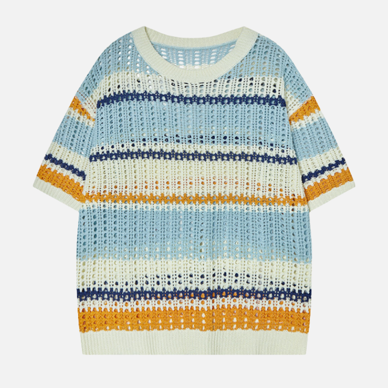 Retro Striped Knit Tee