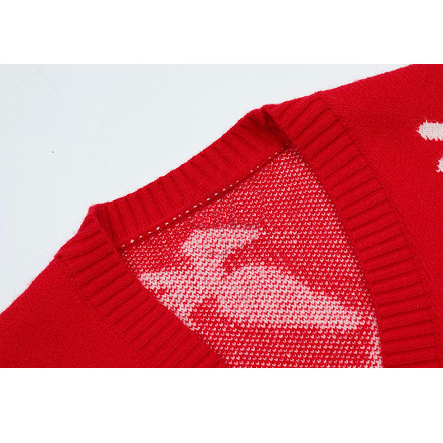 Cute Carrot Pattern Cardigan Sweater