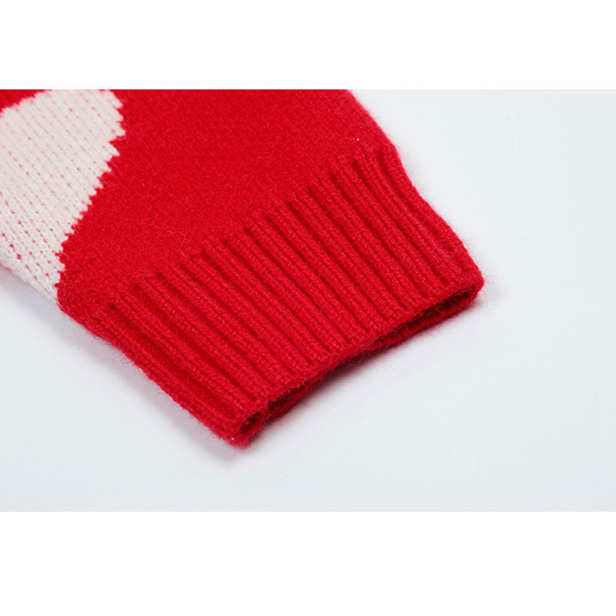 Cute Carrot Pattern Cardigan Sweater