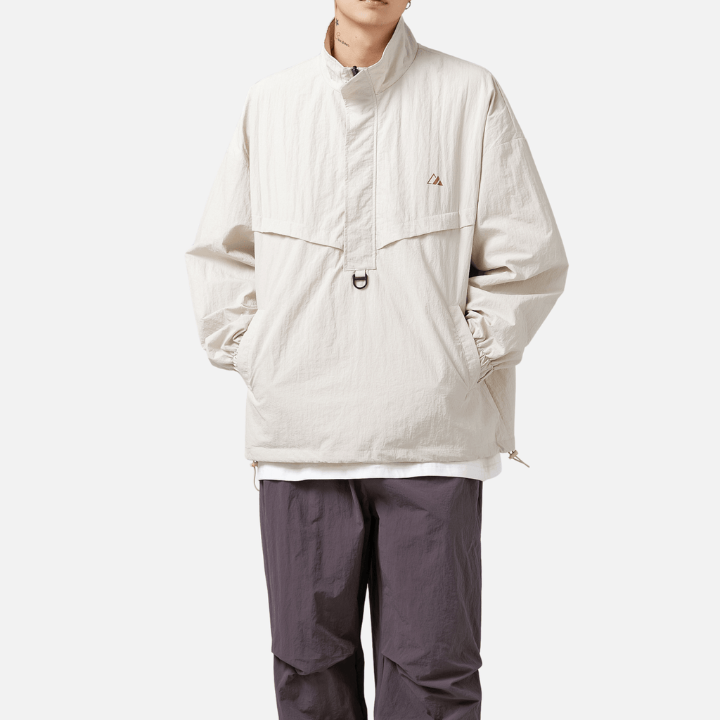 Waterproof Textured Half-Zip Tactical Jacket