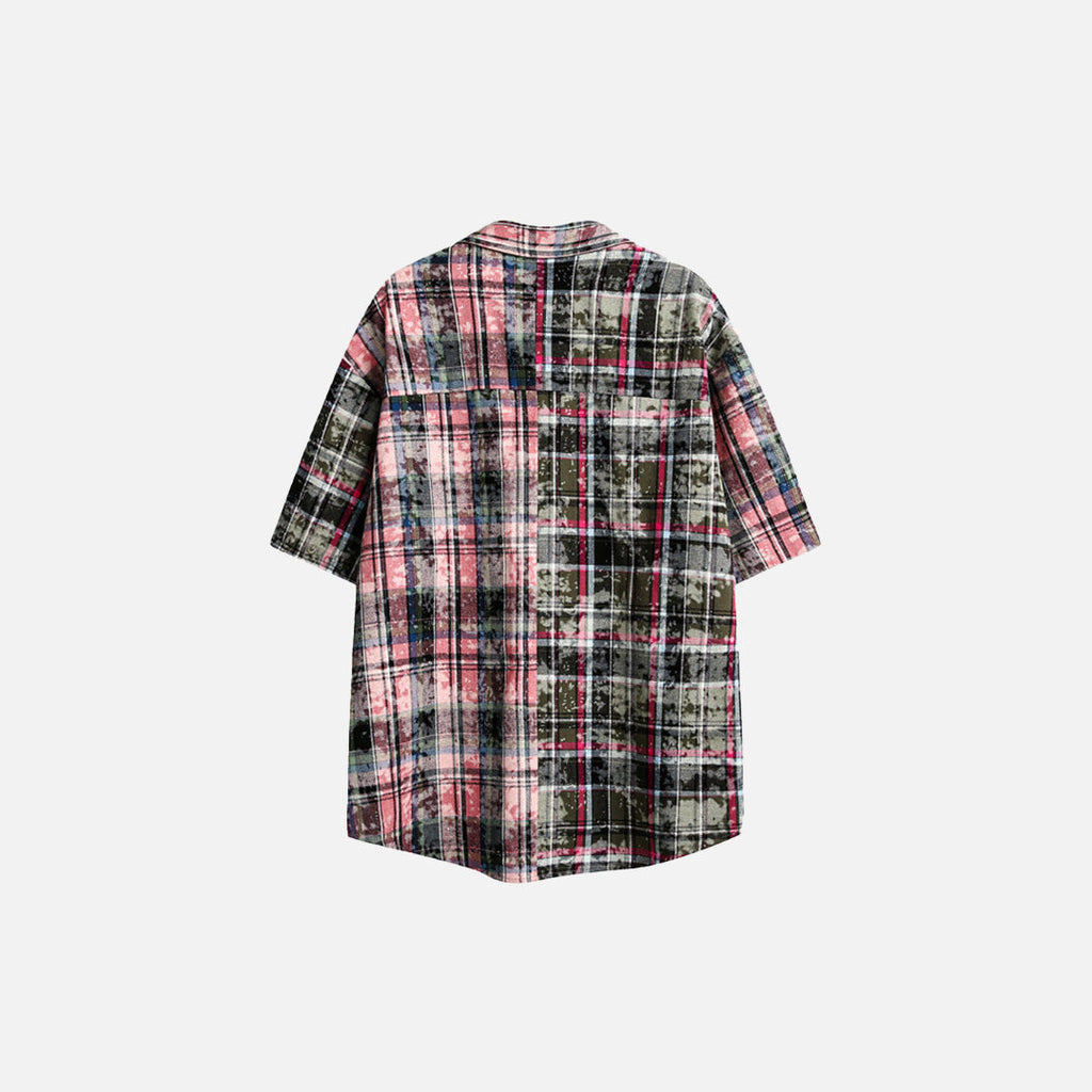Retro American Plaid Summer Shirt