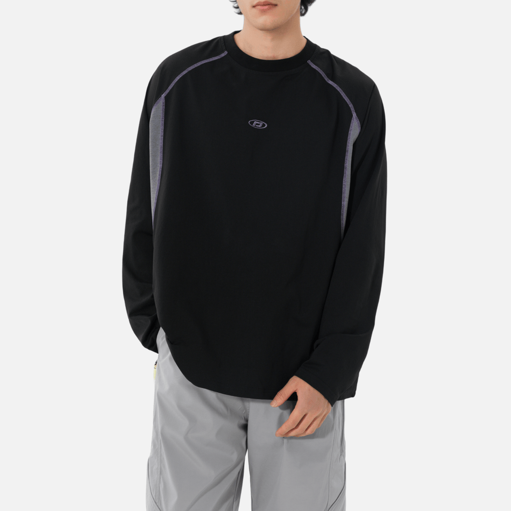 Colorblock Patchwork Long Sleeve T-Shirt