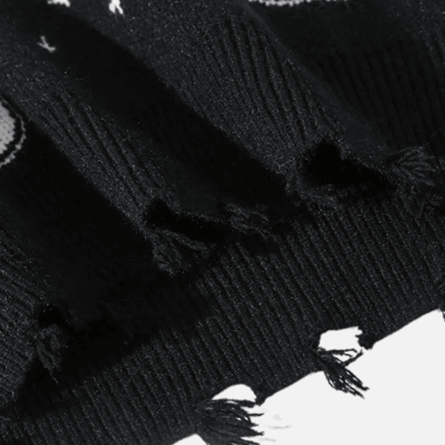 Cartoon Kitten Pattern Knitted Sweater