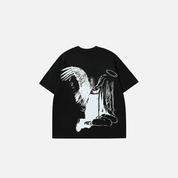 Y2K Fallen And Divine Contrast T-shirt