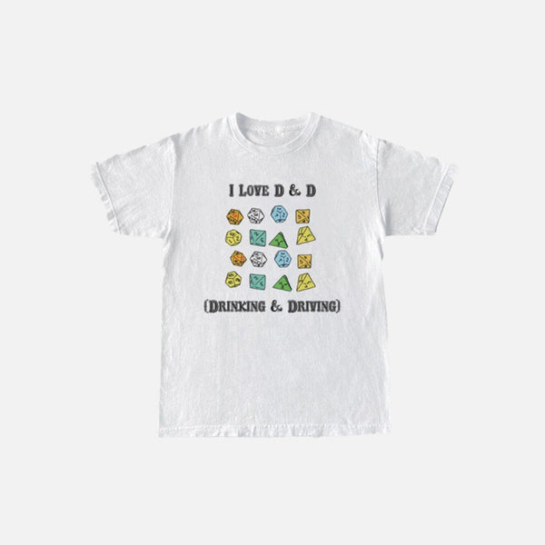 I Love D & D Dice T-Shirt