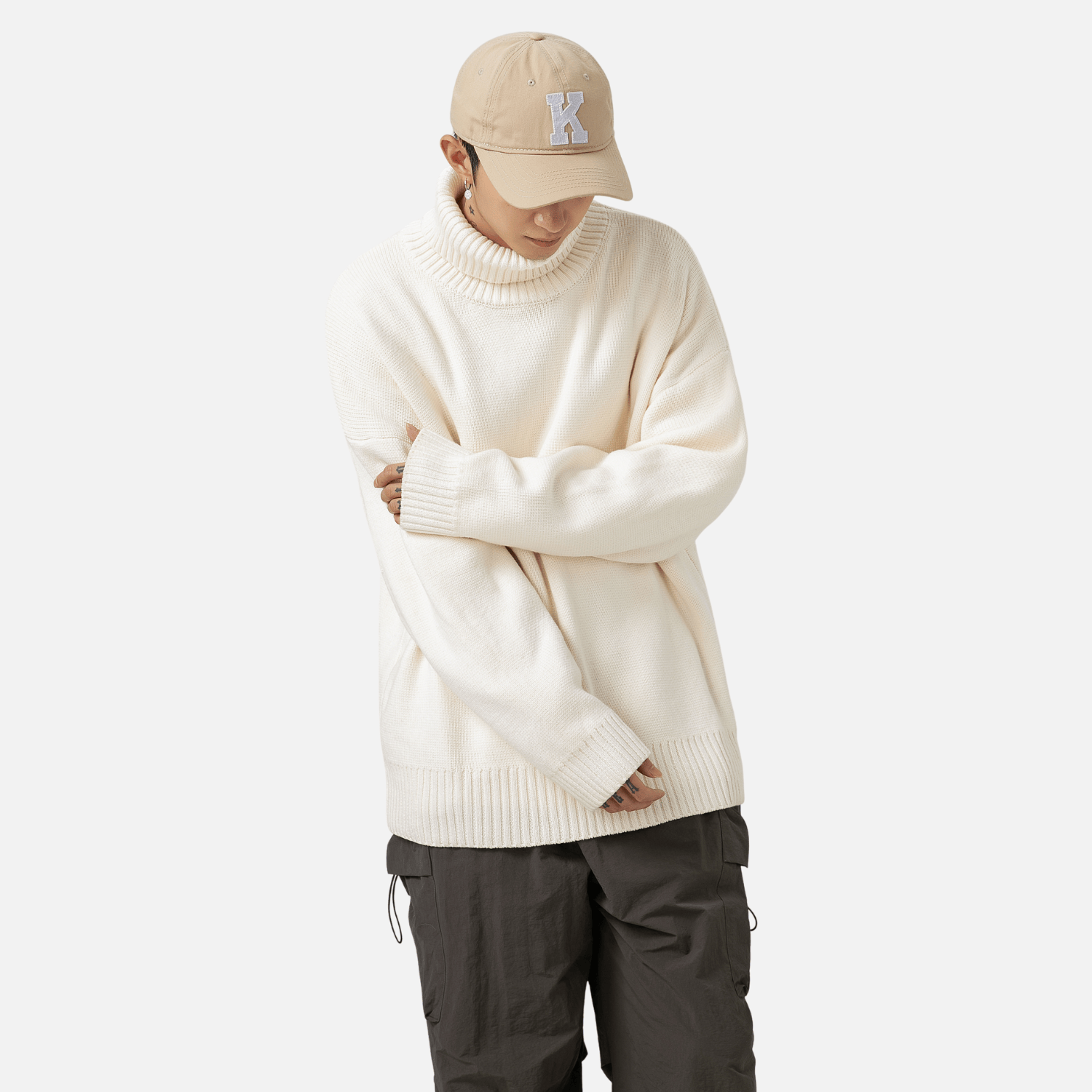 Chunky Knit Turtleneck Sweater