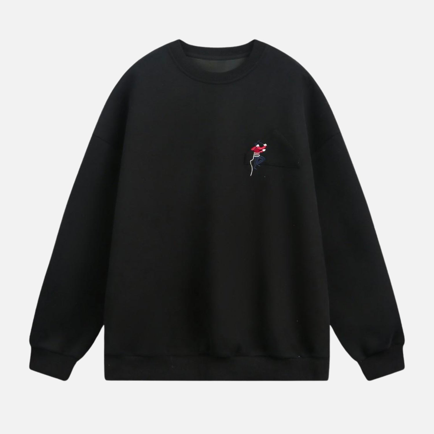 Climbing Embroidery Crewneck Sweatshirt