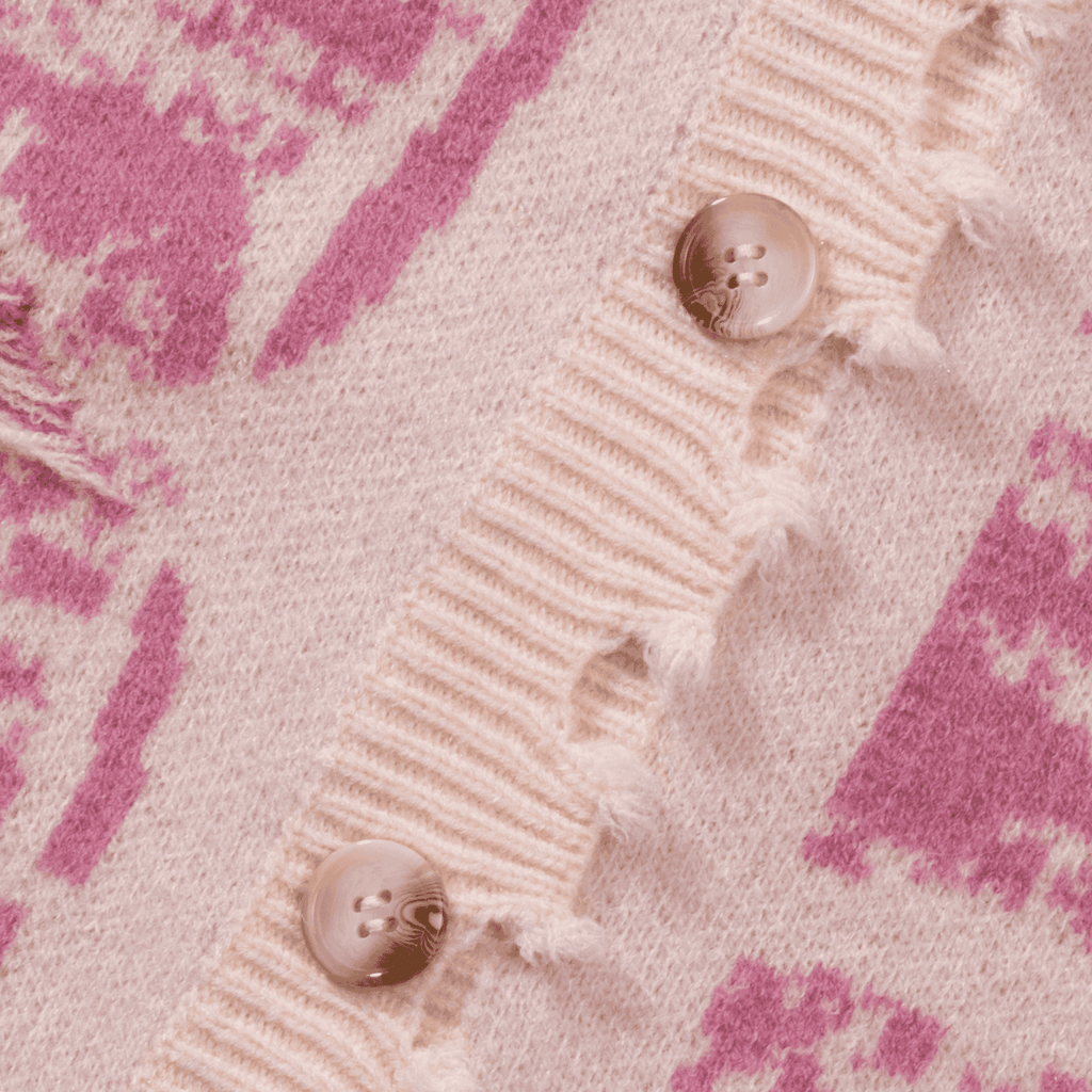 Vintage Distressed Knit Cardigan