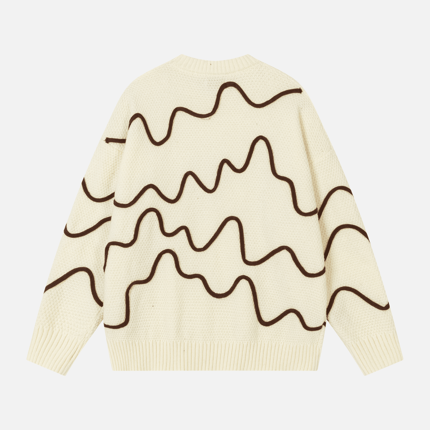 Colorblock Stitch Knit Sweater