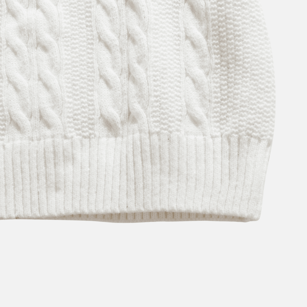 Cable Knit Crewneck Sweater