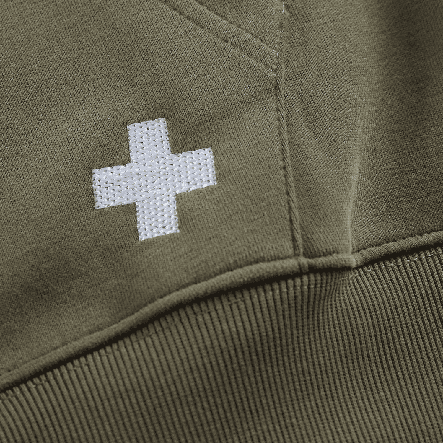 Embroidered Letter Patch Sweatshirt