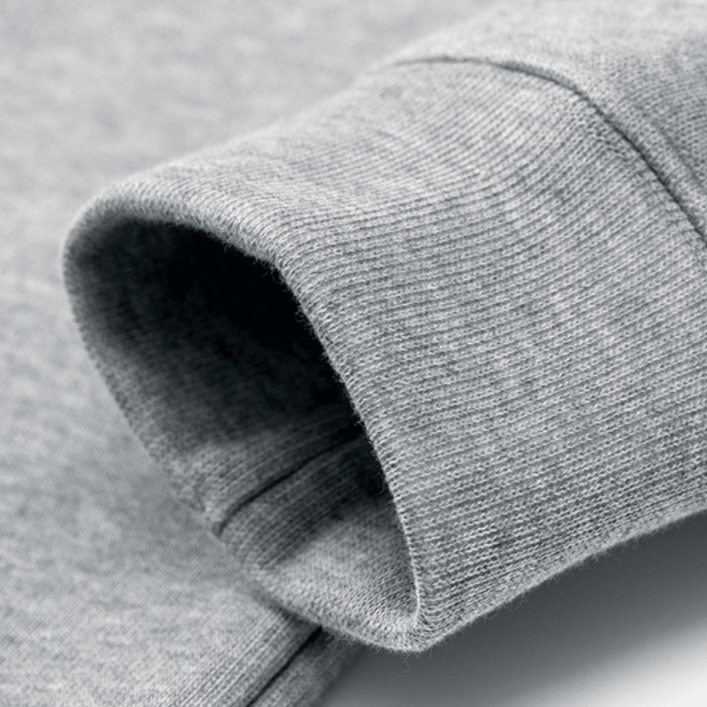 Solid Half-Zip Stand Collar Sweatshirt